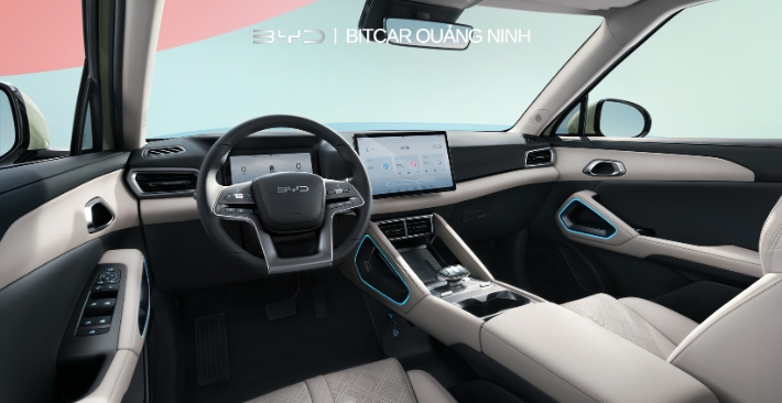 Nội thất trẻ trung của BYD Atto 2 tại showroom BYD Quảng Ninh
